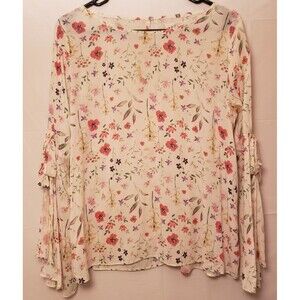 Graham & Spencer Women’s Bell Sleeve Floral Summer Blouse Sz M NWOT